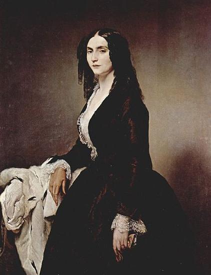 Francesco Hayez Portrat der Matilde Juva-Branca oil painting image